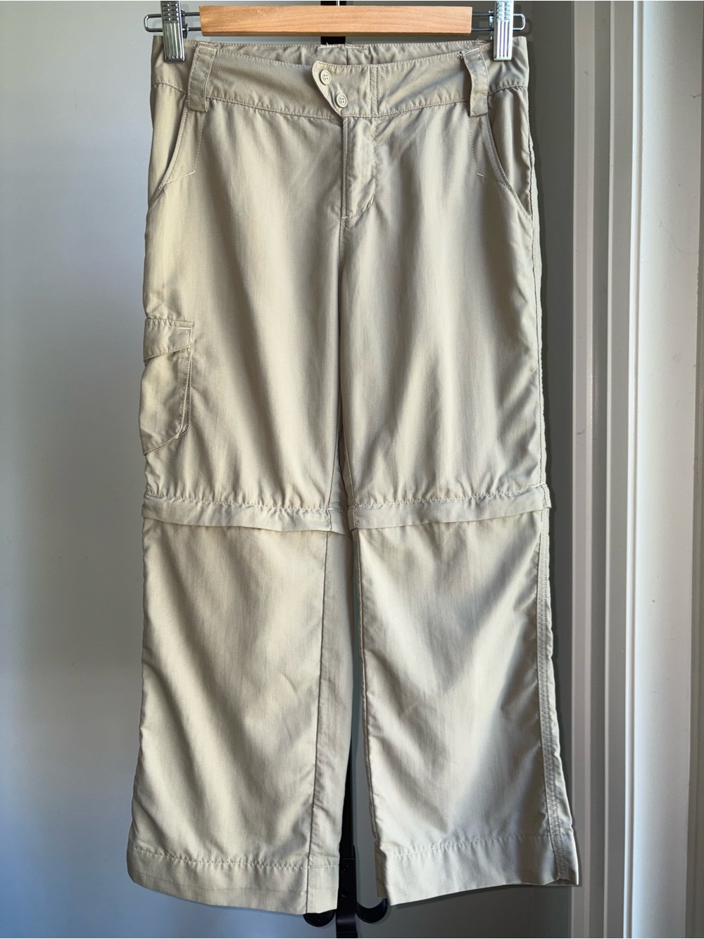 Columbia Convertible Hiking Pants Youth 12 Zip-Off Trail Pants Omni-Shade / Wick